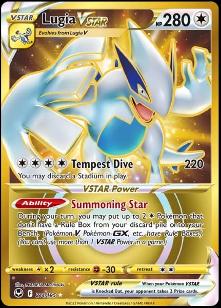 Lugia Vstar 211/195- Silver Tempest - Full Art - Pokemon